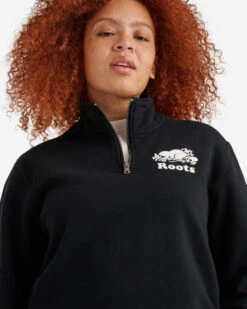 Organic Original Half Zip Stein -Roots Shop 27040042 001 e