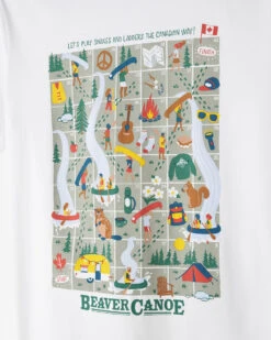 Kids Beaver Canoe Snakes And Ladders T-Shirt -Roots Shop 29020804 010 f