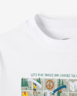 Kids Beaver Canoe Snakes And Ladders T-Shirt -Roots Shop 29020804 010 h