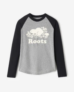 Kids Organic Cooper Baseball T-Shirt -Roots Shop 29020827 001 d