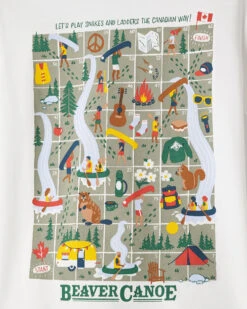Toddler Beaver Canoe Snakes And Ladders T-Shirt -Roots Shop 31020762 010 c