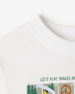 Toddler Beaver Canoe Snakes And Ladders T-Shirt -Roots Shop 31020762 010 d