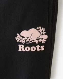 Toddler Girls Organic Slim Cuff Sweatpant -Roots Shop 31070221 001 c