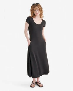 Renew Knit Short Sleeve Midi Dress