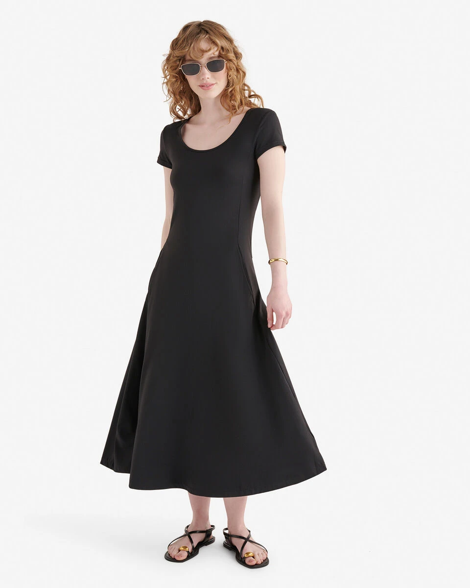Renew Knit Short Sleeve Midi Dress 4 Renew Knit Short Sleeve Midi Dress - Image 2