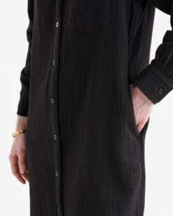 Isla Cotton Gauze Shirt Dress -Roots Shop 38130464 001 e