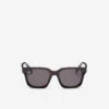 Womens Plastic Square Bevelled Sunglasses -Roots Shop 42040078 Y20 a