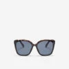Womens Plastic Oversized Square Tortoise Sunglasses -Roots Shop 42040085 Y20 a