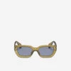 Womens Plastic Slim Cat-Eye Frosted Sunglasses -Roots Shop 42040092 435 a