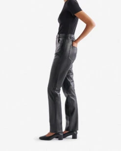 Leather Trousers -Roots Shop 49040002 001 c