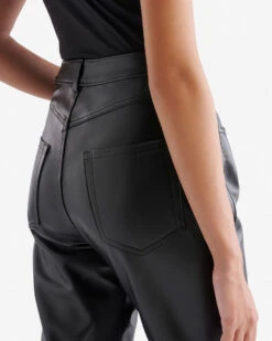 Leather Trousers -Roots Shop 49040002 001 f